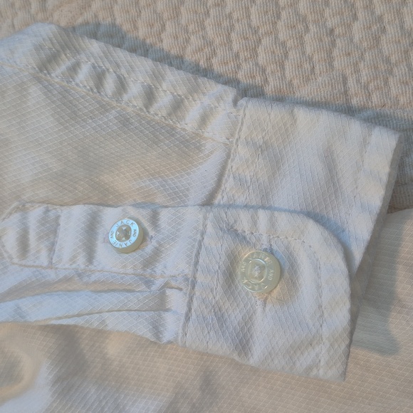 Janie and Jack boys 18 - 24 months white long sleeve button up shirt VGUC - Picture 4 of 5